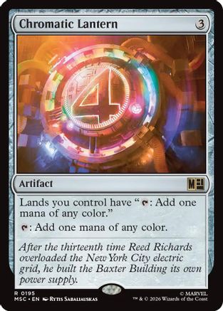 Chromatic Lantern (MSC-195) [Commander: Marvel Super Heroes] MTG Single Wizards of the Coast