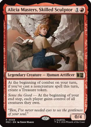 Alicia Masters, Skilled Sculptor (MSC-048) [Commander: Marvel Super Heroes] MTG Single Wizards of the Coast