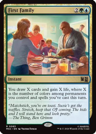 First Family (MSC-083) [Commander: Marvel Super Heroes] MTG Single Wizards of the Coast