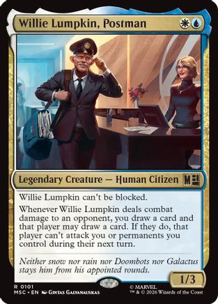 Willie Lumpkin, Postman (MSC-101) [Commander: Marvel Super Heroes] MTG Single Wizards of the Coast