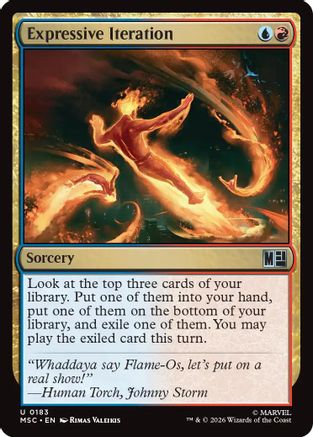 Expressive Iteration (MSC-183) [Commander: Marvel Super Heroes] MTG Single Wizards of the Coast
