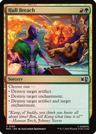 Hull Breach (MSC-185) [Commander: Marvel Super Heroes] MTG Single Wizards of the Coast