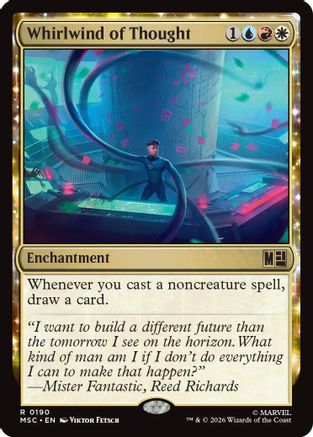 Whirlwind of Thought (Surge Foil) (MSC-190) [Commander: Marvel Super Heroes] Foil MTG Single Wizards of the Coast