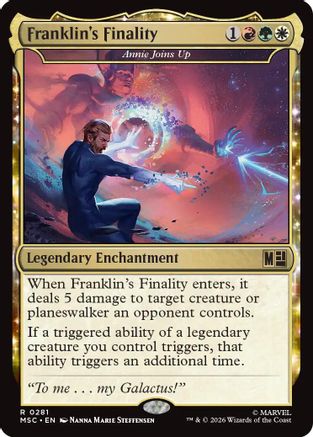 Franklin's Finality - Annie Joins Up (MSC-281) [Commander: Marvel Super Heroes] MTG Single Wizards of the Coast