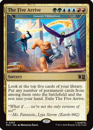 The Five Arrive - Genesis Ultimatum (MSC-283) [Commander: Marvel Super Heroes] MTG Single Wizards of the Coast