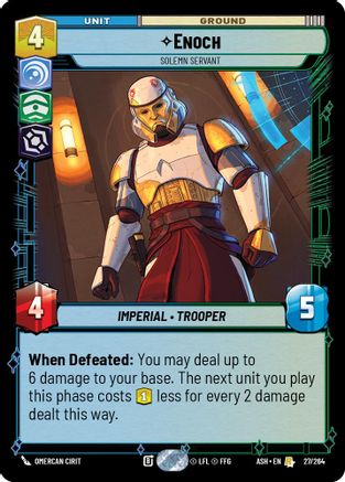 Enoch - Solemn Servant (27/264) [Ashes of the Empire] Star Wars: Unlimited Single Disney