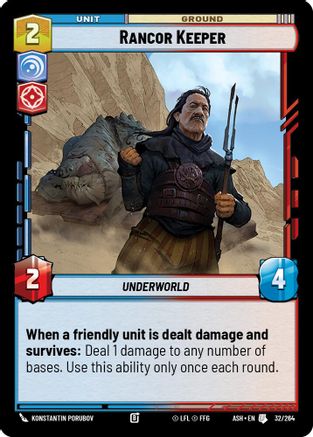 Rancor Keeper (32/264) [Ashes of the Empire] Star Wars: Unlimited Single Disney