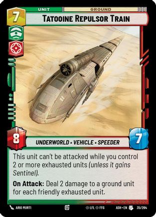 Tatooine Repulsor Train (35/264) [Ashes of the Empire] Star Wars: Unlimited Single Disney
