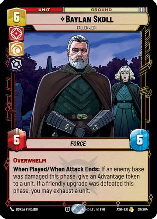 Baylan Skoll - Fallen Jedi (39/264) [Ashes of the Empire] Star Wars: Unlimited Single Disney