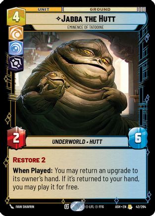 Jabba the Hutt - Eminence of Tatooine (42/264) [Ashes of the Empire] Star Wars: Unlimited Single Disney