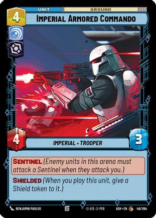 Imperial Armored Commando (48/264) [Ashes of the Empire] Star Wars: Unlimited Single Disney