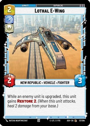Lothal E-Wing (57/264) [Ashes of the Empire] Star Wars: Unlimited Single Disney
