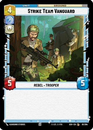 Strike Team Vanguard (61/264) [Ashes of the Empire] Star Wars: Unlimited Single Disney