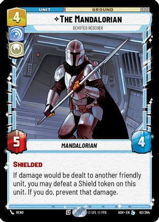 The Mandalorian - Devoted Rescuer (62/264) [Ashes of the Empire] Star Wars: Unlimited Single Disney