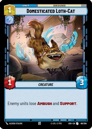 Domesticated Loth-Cat (68/264) [Ashes of the Empire] Star Wars: Unlimited Single Disney