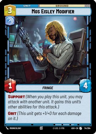 Mos Eisley Modifier (74/264) [Ashes of the Empire] Star Wars: Unlimited Single Disney