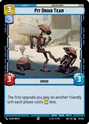 Pit Droid Team (75/264) [Ashes of the Empire] Star Wars: Unlimited Single Disney