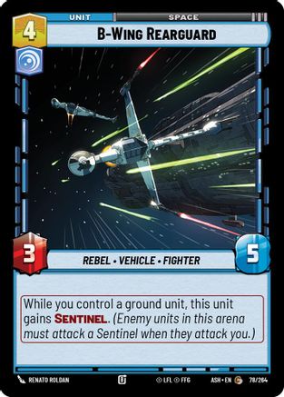 B-Wing Rearguard (78/264) [Ashes of the Empire] Star Wars: Unlimited Single Disney