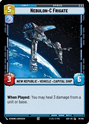 Nebulon-C Frigate (81/264) [Ashes of the Empire] Star Wars: Unlimited Single Disney