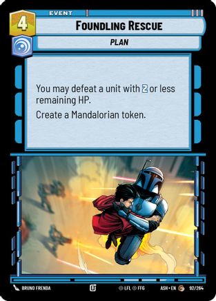Foundling Rescue (92/264) [Ashes of the Empire] Star Wars: Unlimited Single Disney
