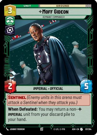 Moff Gideon - Remnant Commander (97/264) [Ashes of the Empire] Star Wars: Unlimited Single Disney