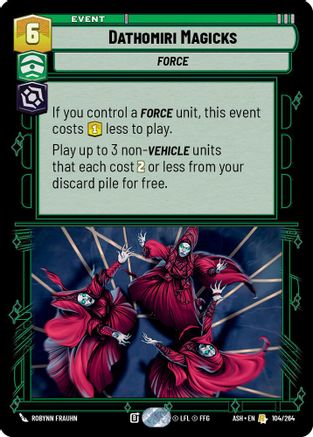 Dathomiri Magicks (104/264) [Ashes of the Empire] Star Wars: Unlimited Single Disney