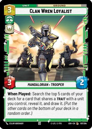 Clan Wren Loyalist (107/264) [Ashes of the Empire] Star Wars: Unlimited Single Disney