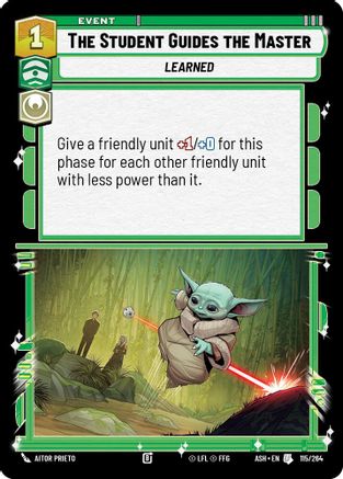The Student Guides the Master (115/264) [Ashes of the Empire] Star Wars: Unlimited Single Disney