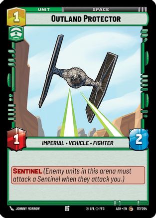 Outland Protector (117/264) [Ashes of the Empire] Star Wars: Unlimited Single Disney
