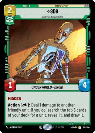 8D8 - Daimyo's Majordomo (118/264) [Ashes of the Empire] Star Wars: Unlimited Single Disney