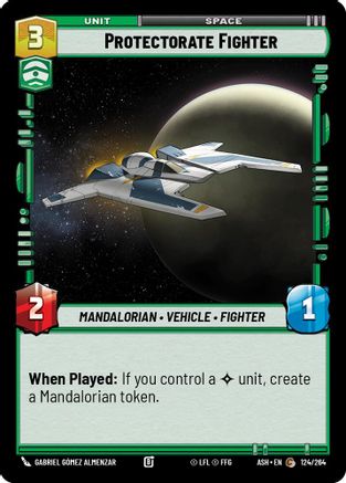 Protectorate Fighter (124/264) [Ashes of the Empire] Star Wars: Unlimited Single Disney