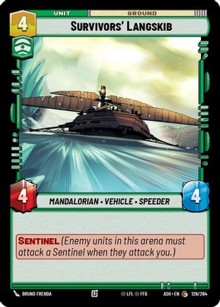 Survivors' Langskib (126/264) [Ashes of the Empire] Star Wars: Unlimited Single Disney