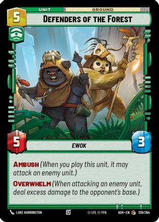 Defenders of the Forest (129/264) [Ashes of the Empire] Star Wars: Unlimited Single Disney
