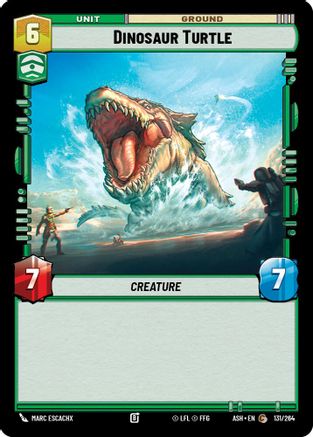 Dinosaur Turtle (131/264) [Ashes of the Empire] Star Wars: Unlimited Single Disney