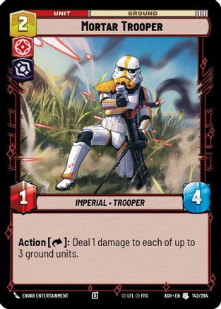 Mortar Trooper (142/264) [Ashes of the Empire] Star Wars: Unlimited Single Disney