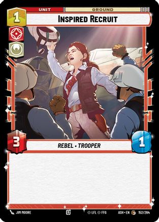 Inspired Recruit (152/264) [Ashes of the Empire] Star Wars: Unlimited Single Disney