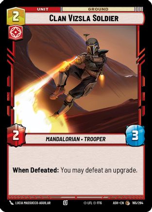 Clan Vizsla Soldier (165/264) [Ashes of the Empire] Star Wars: Unlimited Single Disney