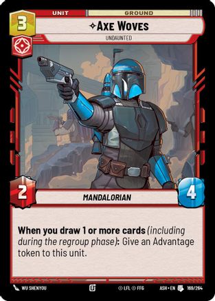Axe Woves - Undaunted (169/264) [Ashes of the Empire] Star Wars: Unlimited Single Disney