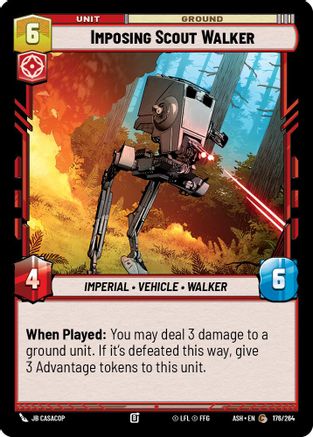 Imposing Scout Walker (176/264) [Ashes of the Empire] Star Wars: Unlimited Single Disney