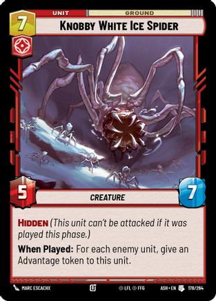 Knobby White Ice Spider (178/264) [Ashes of the Empire] Star Wars: Unlimited Single Disney