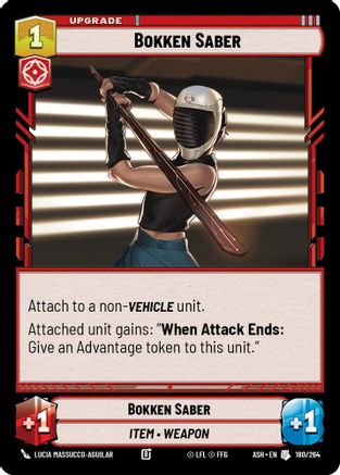 Bokken Saber (180/264) [Ashes of the Empire] Star Wars: Unlimited Single Disney