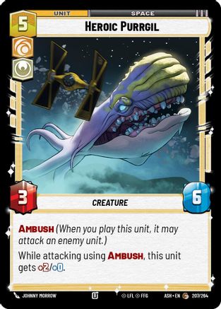Heroic Purrgil (207/264) [Ashes of the Empire] Star Wars: Unlimited Single Disney
