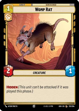 Womp Rat (213/264) [Ashes of the Empire] Star Wars: Unlimited Single Disney