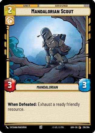 Mandalorian Scout (216/264) [Ashes of the Empire] Star Wars: Unlimited Single Disney