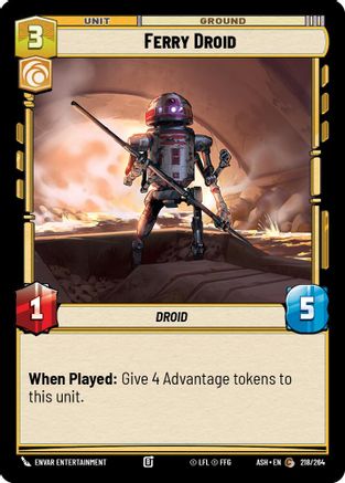 Ferry Droid (218/264) [Ashes of the Empire] Star Wars: Unlimited Single Disney