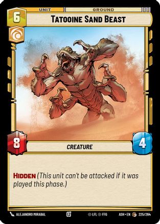 Tatooine Sand Beast (225/264) [Ashes of the Empire] Star Wars: Unlimited Single Disney