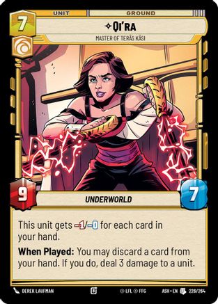 Qi'ra - Master of Teras Kasi (226/264) [Ashes of the Empire] Star Wars: Unlimited Single Disney