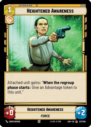 Heightened Awareness (227/264) [Ashes of the Empire] Star Wars: Unlimited Single Disney