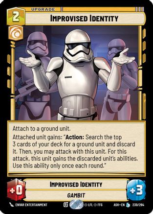 Improvised Identity (230/264) [Ashes of the Empire] Star Wars: Unlimited Single Disney