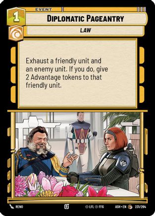 Diplomatic Pageantry (231/264) [Ashes of the Empire] Star Wars: Unlimited Single Disney